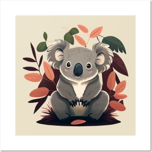 Baby Koala Sitting - Cute Posters and Art